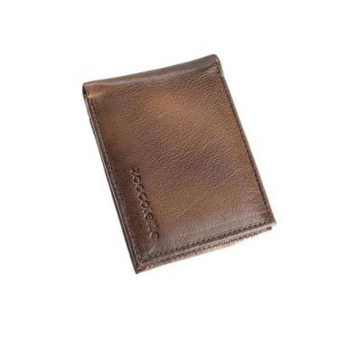 Imagem de Carteira em Couro Pequena Marrom - Zoccolette, Masculino, Único, Marro