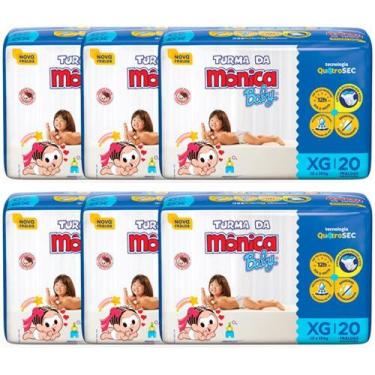 Imagem de Fralda Turma da Mônica Baby - Tam XG  Jumbo - ATACADO BARATO - 120 Uni