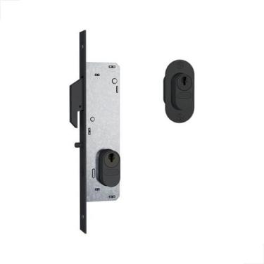 Imagem de Fechadura Bico Papagaio Porta De Correr 902 Preto Fosco Stam