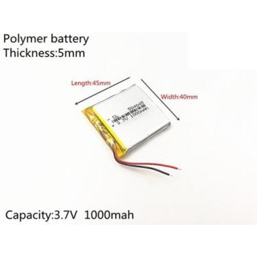Imagem de (4pcs) Bateria 3,7v  5mm X 40mm X 45mm 1000mah - bgb