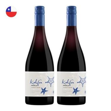 Imagem de Kit 2 Vinhos Kalfu Reserva Molu Pinot Noir Tinto Chile 750ml