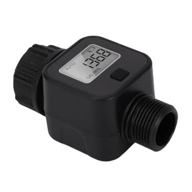 Imagem de WALFRONT Medidor RV Waterflow Com Fácil Leitura Tela LCD Medir Consumo Fluxos Taxa IPX5 Água Proof 3/4in Thread para Outdoor Jardim Mangueira Rega