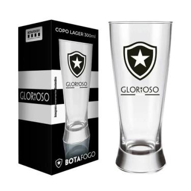 Imagem de Copo Cerveja Chopp Tulipa Botafogo Licenciado 300ml Lager - ALLMIX