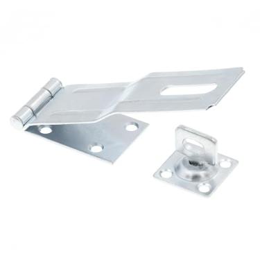 Imagem de Prime-Line U 117220 Trava de dobradiça de segurança para porta e portão com grampo giratório de 15 cm com parafusos zincados (pacote único)