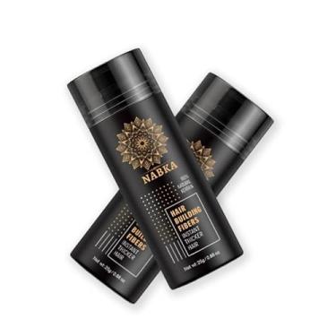 Imagem de Fibras capilares queratina 25 g para homens e mulheres, fibras de construção de cabelo para queda de cabelo, fibras espessantes feitas de queratina natural, sem produtos químicos, 5 tons (preto)