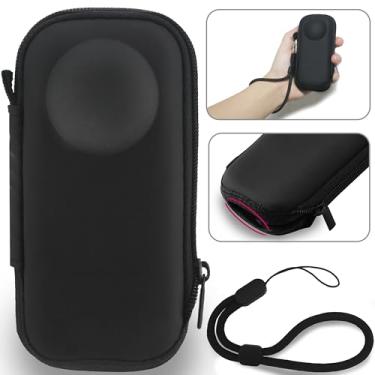 Imagem de FiTSTILL Bolsa de armazenamento portátil para câmera de ação Insta360 X2/X3 resistência à água, mini estojo protetor rígido de poliuretano para estojo de armazenamento de viagem acessórios, Insta360X2,Insta360X3, Protetor