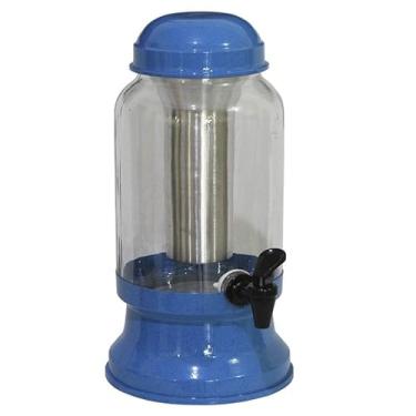 Imagem de Suqueira Barrica Vidro 3,2 Lt Porta Gelo(Azul Pig)