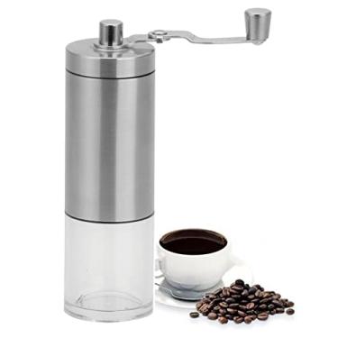 Imagem de Moedor De Café Manual Em Aço Inox E Cerâmica Com Ajuste De Moagem Portátil Grãos