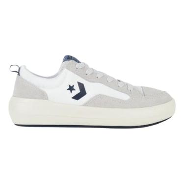 Imagem de Tênis Converse All Star Logo Official Ox - Cano Baixo, Confortável, Versátil, Original e Ideal para o Dia a Dia (Branco/Azul, BR, Adulto, Numérico, 36)