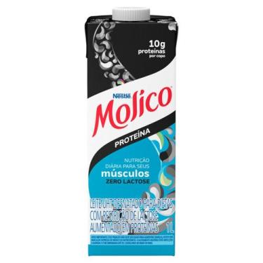 Imagem de Leite UHT Desnatado Zero Lactose Molico Proteína 1L com Tampa