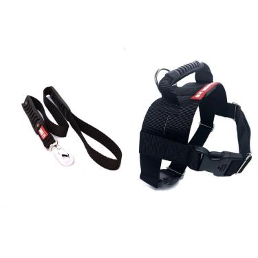 Imagem de Peitoral Com Guia Para Cães - Canadá K9 - Preto - G