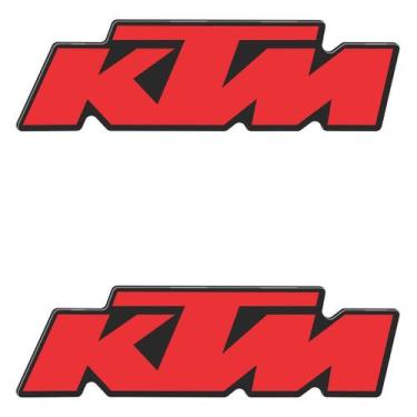Imagem de Adesivo Protetor Resinado Ktm - Logo Personalizado - Cromo Sign