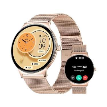 Imagem de Relógio Inteligente Ultra Fino E Durável Para Mulheres Com Tela AMOLED