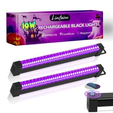 Imagem de Barra de luz preta Linstaine recarregável 10W 5000mAh 385-400nm