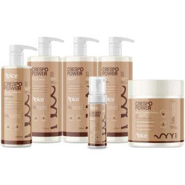 Imagem de Kit Apice Crespo Power Shampoo 1L Condicionador 1L Creme de Pentear 1L
