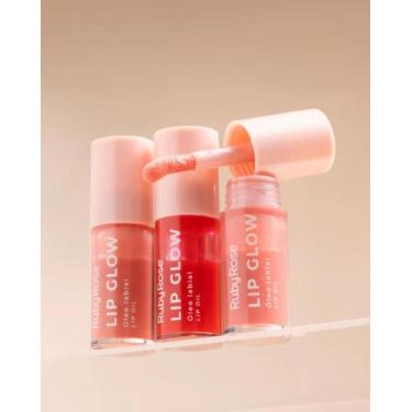 Imagem de Óleo Labial Ruby Rose Lip Glow Lip Tint Gloss Hidratante  Brilho Natur