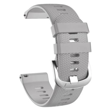 Imagem de Pulseiras para Garmin Forerunner 255/265, 22 mm compatível com Garmin Vivoactive 4/Venu 3/Venu 2 (cinza, 22 mm)
