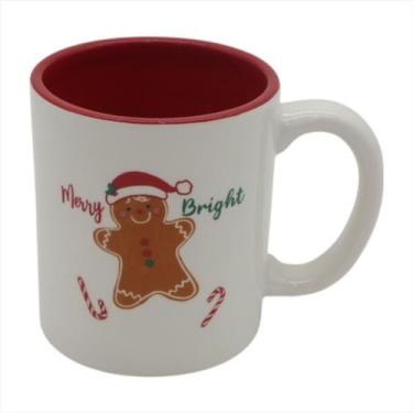 Imagem de Caneca Boneco Ginger Bread Louça Natalina 300ML 10CM 1 UN - Tok