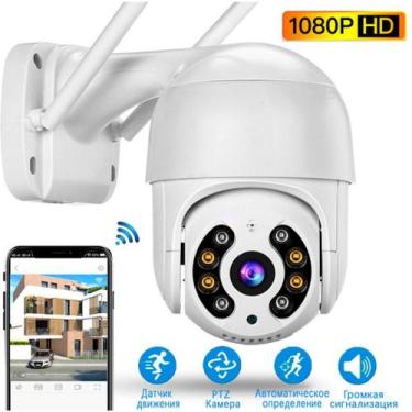 Imagem de Camera Ip A8 Icsee Wifi Externa Hd Sensor De Movimento Ptz Speed Dome 