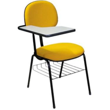 Imagem de Cadeira Secretária Universitária  Linha Economy Amarelo