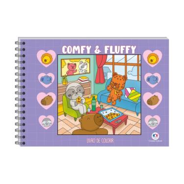 Imagem de Comfy Fluffy Roxo 48 Páginas Capa Dura - Ciranda Cultural