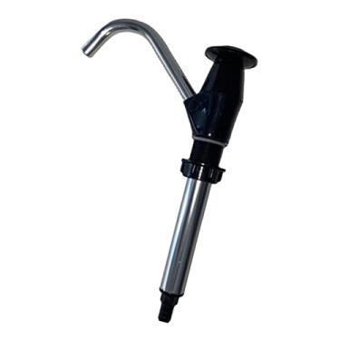 Imagem de SM SunniMix Ferramenta de bombeamento manual de bomba de mão de água torneira de substituição de bomba de garrafa para reboque de acampamento veículos de barco, preto