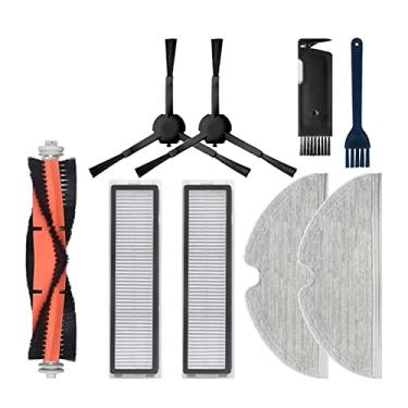 Imagem de Main/Side Brush Mop Cloth Hepa Filter Compatible With XiaoMi Dreame D9 & Bot L10 Pro Trouver Robot LDS Vacuum-Mop Finder Spare Parts(Burgundy)