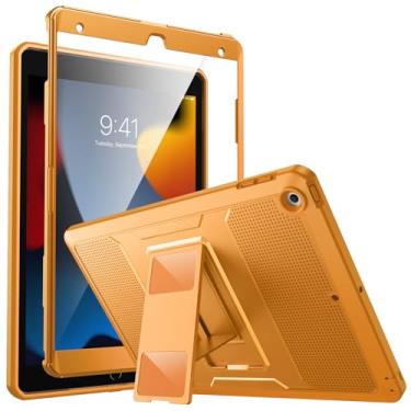 Imagem de MoKo Capa para iPad de 10,2 polegadas, iPad 9ª geração 2021/iPad 8ª geração 2020/iPad 7ª geração 2019, [resistente] à prova de choque com protetor de tela integrado, mamão