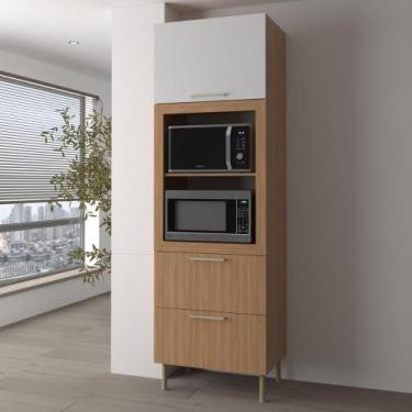 Imagem de Paneleiro Torre Quente 1 Porta 2 Gavetas 80cm Multimóveis - MULTIMOVEI