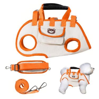 Imagem de Peitoral de elevação para cães, respirável, ajustável, com bolsa pequena para cães e gatos