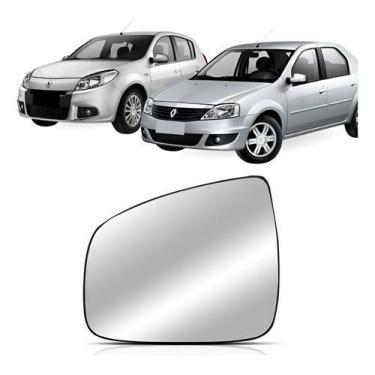 Imagem de Lente Retrovisor LOGAN e SANDERO 2009 a 2014 SEM BASE - Refil, Direito