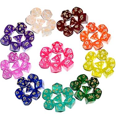 Imagem de 70Pieces DND Dice Set| Rainbow Galaxy Polyhedral Dice Set for Board Game