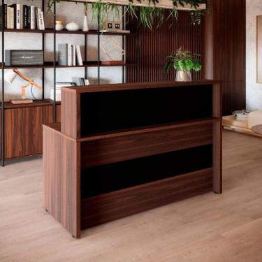 Imagem de Balcão Atendimento 120 cm Recepção Alto Escritório F5 Office - F5 Offi