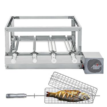 Imagem de Churrasqueira Grill Inox - Artinox Grill - 4 Espetos Giratórios + Grelha Giratória, motor Direito