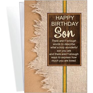 Imagem de Chuck's Card-O-Rama - Cartão de aniversário para filho - Feito em Chicago - Cartolina premium, envelope incluído - 12,7 cm x 19,7 cm - Embalado em correio extra resistente - 95587