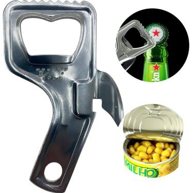 Imagem de Abridor Abridores 9cm Copa Para Abertura de Latas e Garrafas Line Aço