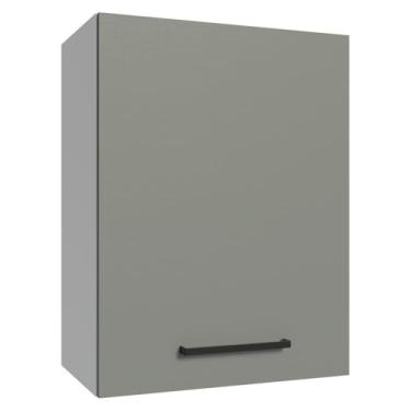 Imagem de Armário Aéreo 50cm 1 Porta Branco/cinza Agata Madesa