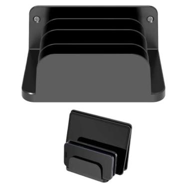 Imagem de Gerenciador de armazenamento montado na parede para celulares e tablets, capaz de acomodar até quatro telefones ou tablets ao mesmo tempo, compatível com tablet, iPad, gerenciadores de carregamento de