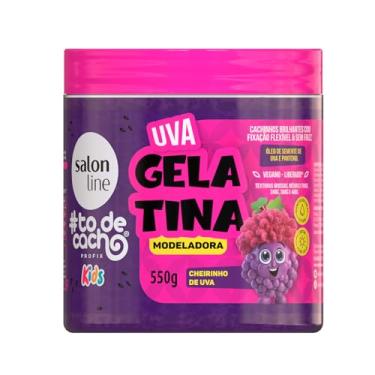 Imagem de Salon Line, Gelatina Modeladora, #TodeCacho Kids, Uva, Vegano - Para Cabelos Ondulados, Cacheados e Crespos, 550g