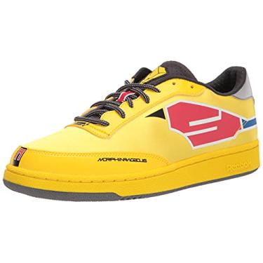 Imagem de Reebok Tênis masculino Club C, Amarelo ousado/carvão/prata metálico, 7