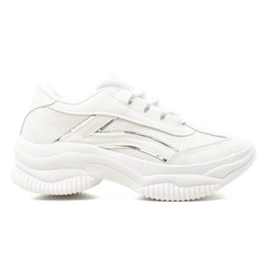 Imagem de THOWS Tênis Feminino Casual Esportivo, Design Leve, Material Sintético e Têxtil, Conforto Extra, Tamanho 34-39, Solado em Borracha, para Caminhada (Branco Com Prata, BR, Adulto, Numérico, 37)