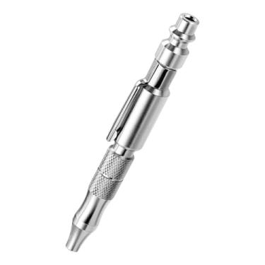 Imagem de IEUDNS Soprador de ar de bolso ajustável, ferramenta pneumática, caneta de metal para limpeza de poeira.