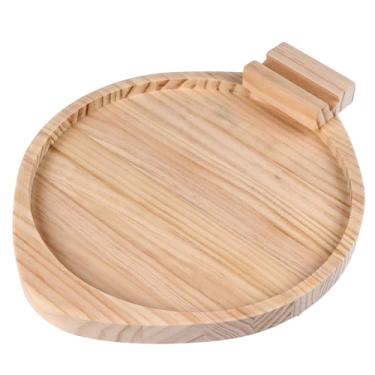 Imagem de Acouto Mesa de Clipe de Braço de sofá Com Suporte Giratório de 360° - Bandeja de Apoio de Braço de Madeira Dobrável Sofá de Mesa - Bandeja de Portátil Bebidas, Lanches e Braçadeira para Caber Em