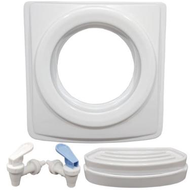 Imagem de Libell Kit Branco 2 Torneiras, Tampa, Pingadeira Master/Mini