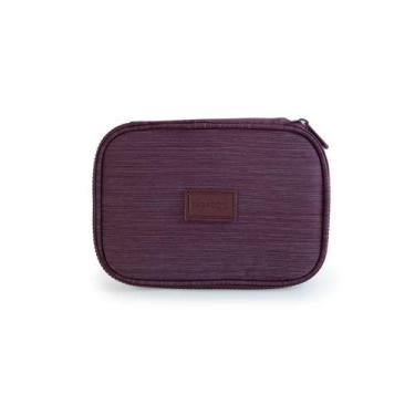 Imagem de Estojo Escolar Feminino Crinkle Chic Vinho - Bagaggio, U