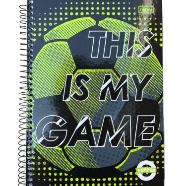 Imagem de Caderno Espiral Capa Dura Universitário Pepper Masculino 80 Folhas Tilibra Estampa 1