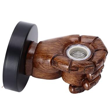 Imagem de Cryfokt Arandela Industrial Em Forma de Punho Com Luz de Leitura Montada na Parede Vintage para Corredor de Sala de Estar (A luminária de parede esquerda não inclui fonte)