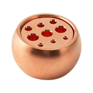 Imagem de Fenteer Porta-incenso, queimador de cone de incenso, decoração para casa, artesanato, queimador de aromas com 9 furos, para quarto, mesa