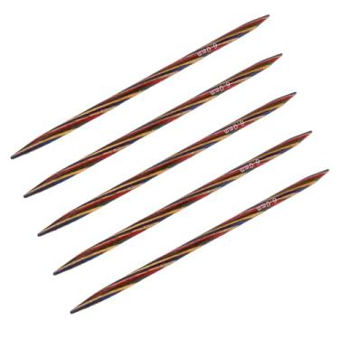 Imagem de KUIDAMOS Conjunto Versátil de Agulhas de tricô de Madeira Com Ponta Dupla de 6 Mm para Projetos Perfeitos, para Entusiastas de Todos Os Níveis, Kit de 5 Peças para Casa/viagens, Construção Em Madeira