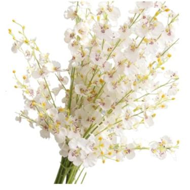 Imagem de Galhos Orquidea Chuva De Ouro Artificial Arranjo Flor Enfeite Enfeite Flores Artificiais Altamente Decorativo E Esteticamente AgradáVel(Branco,2)
